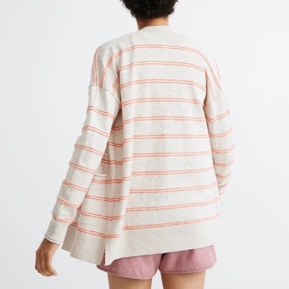 NWT Madewell Cardigan Sweater Textured Stripe With Pockets Size xxs - Picture 6 of 12